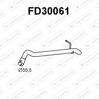 Tuyau d'échappement VENEPORTE FD30061