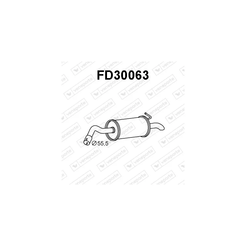 Silencieux arrière VENEPORTE FD30063