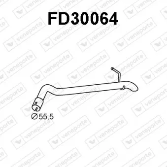 Tuyau d'échappement VENEPORTE FD30064