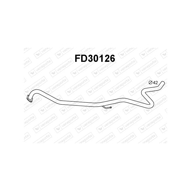 Tuyau d'échappement VENEPORTE FD30126