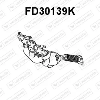 Catalyseur en coude VENEPORTE FD30139K
