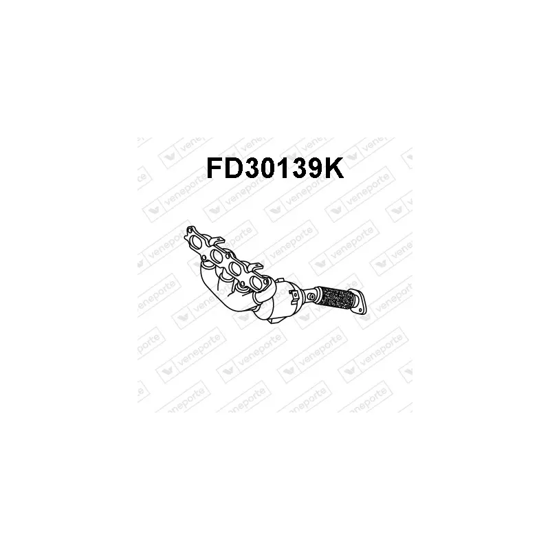 Catalyseur en coude VENEPORTE FD30139K
