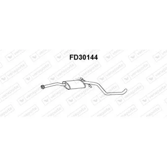 Silencieux central VENEPORTE FD30144