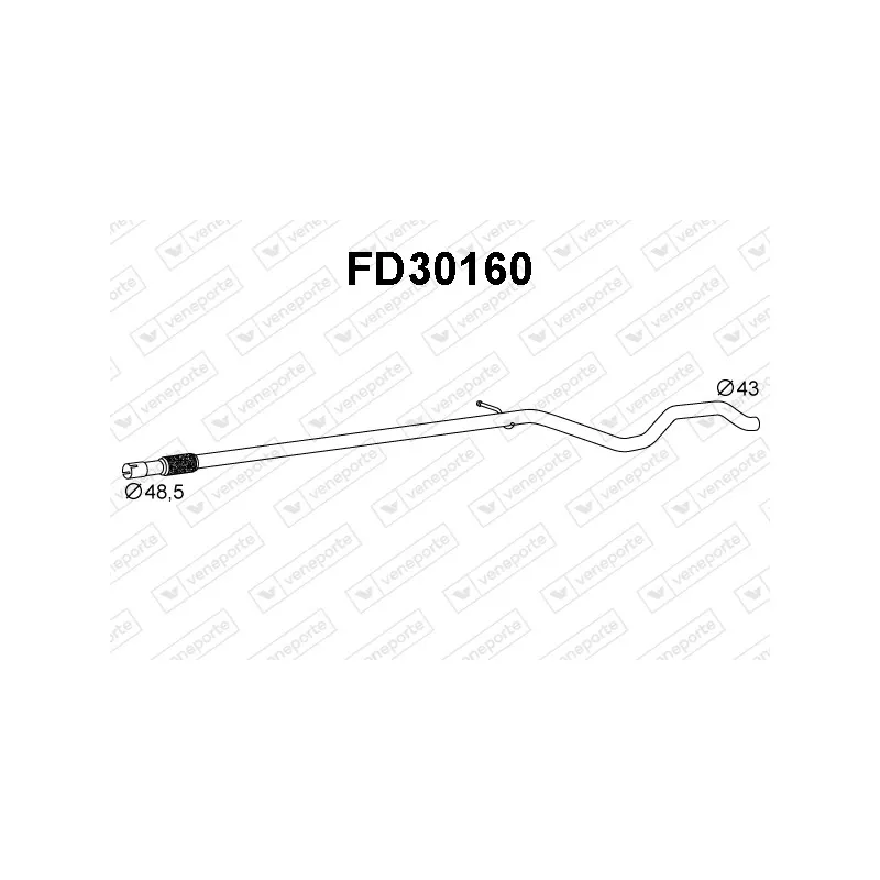 Tuyau d'échappement VENEPORTE FD30160