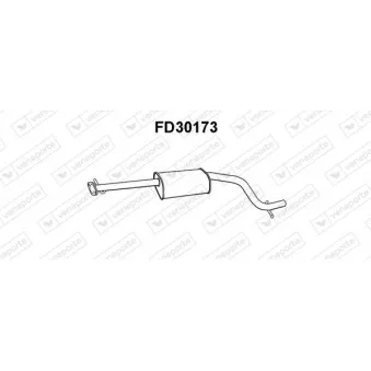 Silencieux avant VENEPORTE FD30173