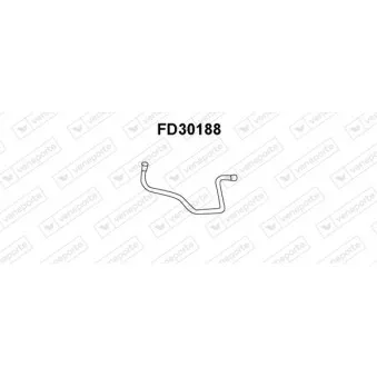 Tuyau d'échappement VENEPORTE FD30188