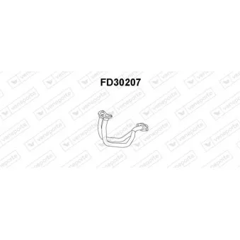 Tuyau d'échappement VENEPORTE FD30207