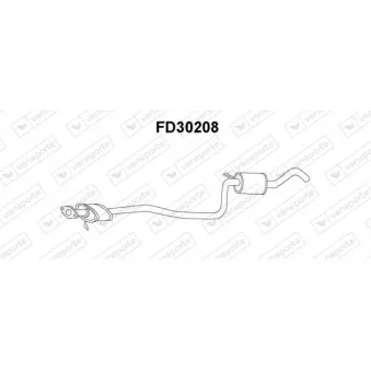 Silencieux avant VENEPORTE FD30208