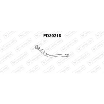 Tuyau d'échappement VENEPORTE FD30218