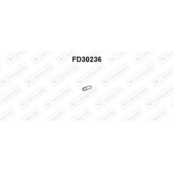 Tuyau d'échappement VENEPORTE FD30236