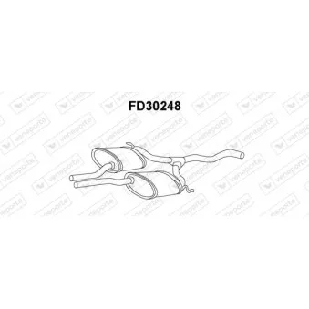 Silencieux central VENEPORTE FD30248