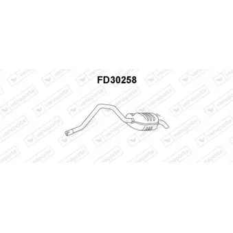 Silencieux arrière VENEPORTE FD30258