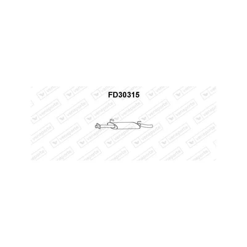 Silencieux avant VENEPORTE FD30315