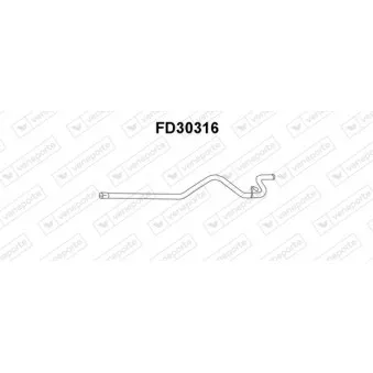 Tuyau d'échappement VENEPORTE FD30316