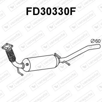 Filtre à particules / à suie, échappement VENEPORTE FD30330F
