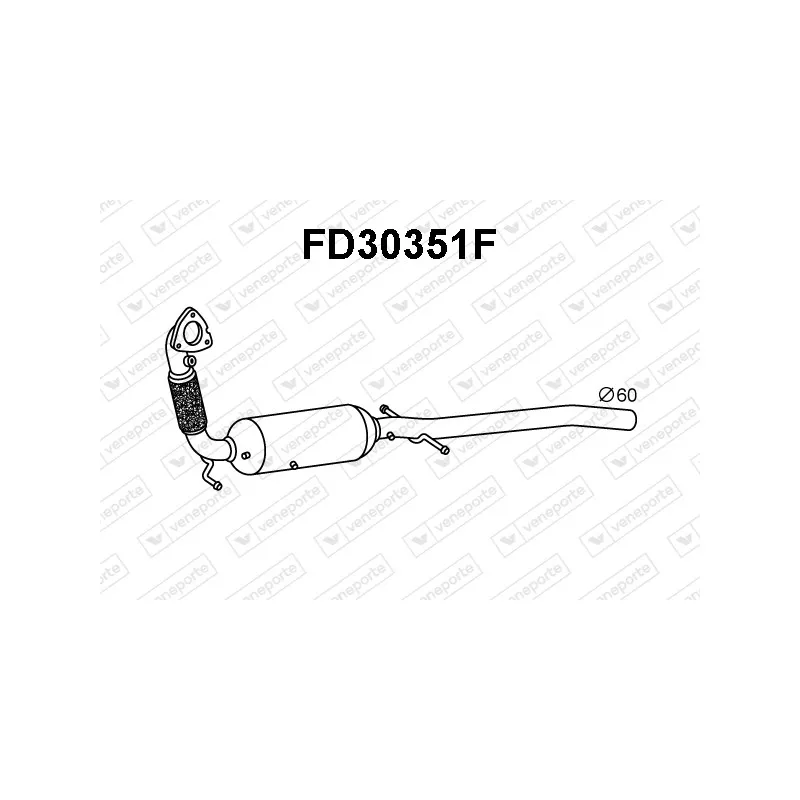 Filtre à particules / à suie, échappement VENEPORTE FD30351F