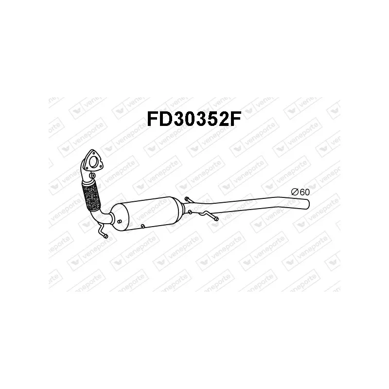 Filtre à particules / à suie, échappement VENEPORTE FD30352F