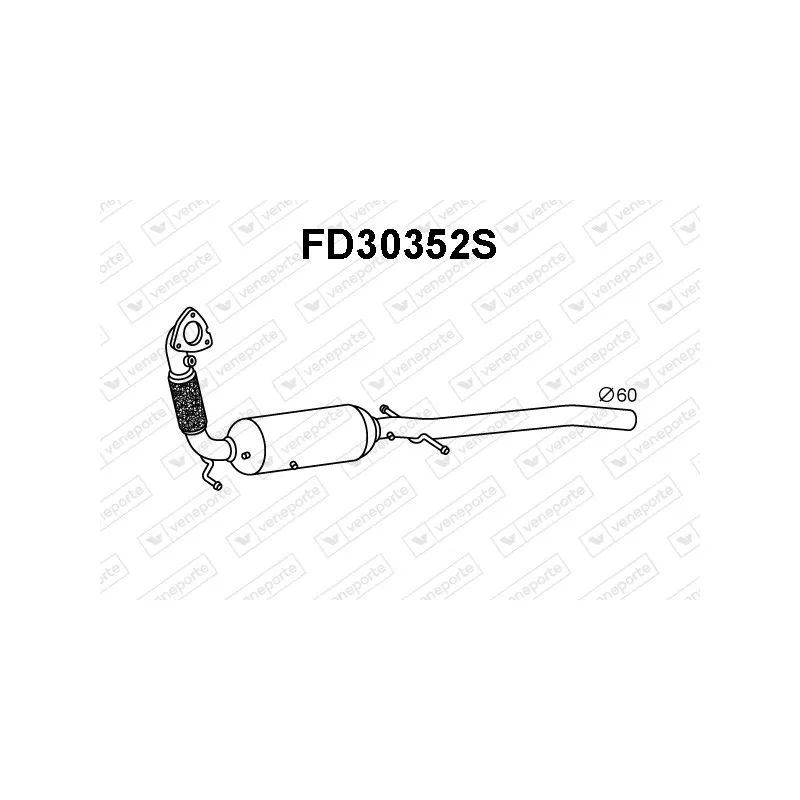 Filtre à particules / à suie, échappement VENEPORTE FD30352S