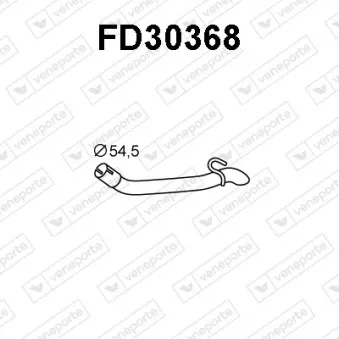Tuyau d'échappement VENEPORTE FD30368