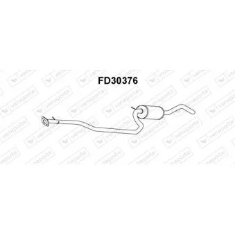 Silencieux central VENEPORTE FD30376