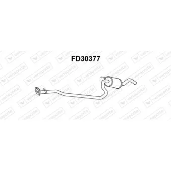 Silencieux central VENEPORTE FD30377