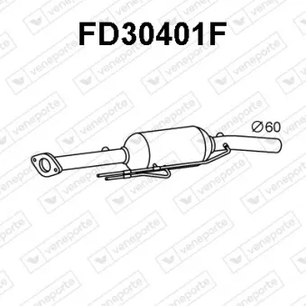 Filtre à particules / à suie, échappement VENEPORTE FD30401F