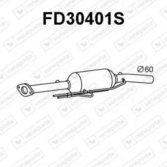 Filtre à particules / à suie, échappement VENEPORTE FD30401S