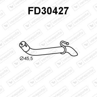 Tuyau d'échappement VENEPORTE FD30427