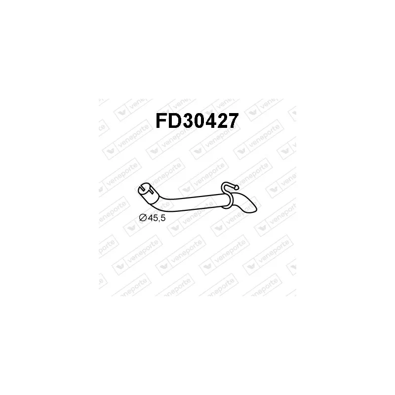 Tuyau d'échappement VENEPORTE FD30427