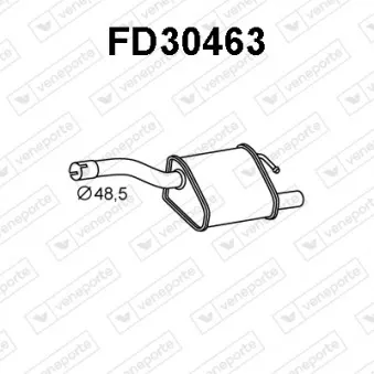 Silencieux arrière VENEPORTE FD30463