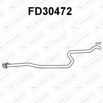 Tuyau d'échappement VENEPORTE FD30472