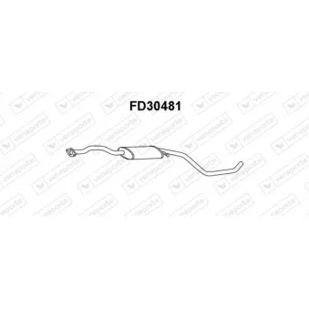 Silencieux avant VENEPORTE FD30481