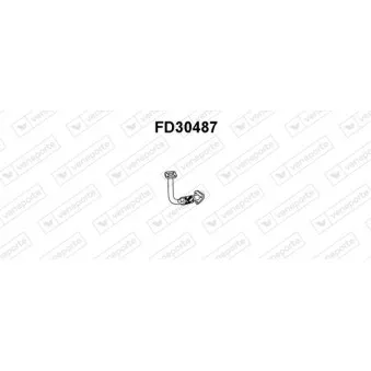 Tuyau d'échappement VENEPORTE FD30487