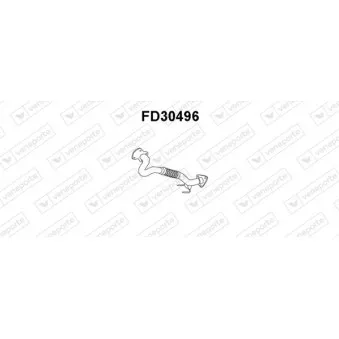 Tuyau d'échappement VENEPORTE FD30496