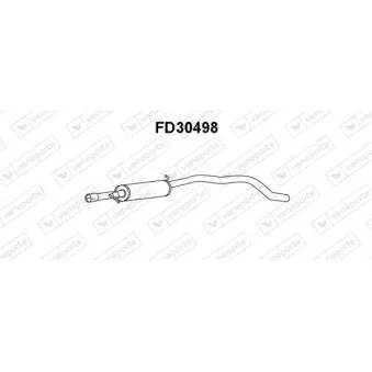 Silencieux central VENEPORTE FD30498