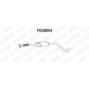Silencieux central VENEPORTE FD30503