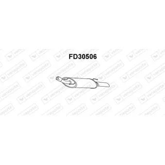 Silencieux arrière VENEPORTE FD30506
