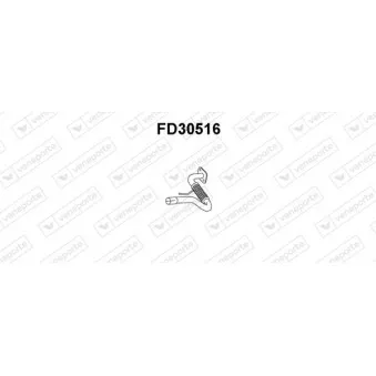 Tuyau d'échappement VENEPORTE FD30516