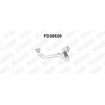 Tuyau d'échappement VENEPORTE FD30520