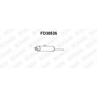 Silencieux avant VENEPORTE FD30526
