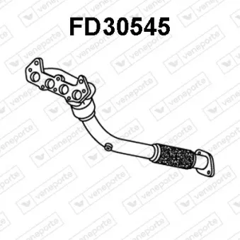 Tuyau d'échappement VENEPORTE FD30545