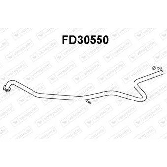 Tuyau d'échappement VENEPORTE FD30550