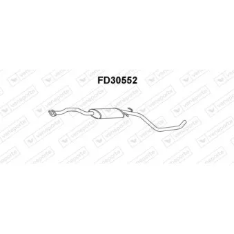 Silencieux central VENEPORTE FD30552