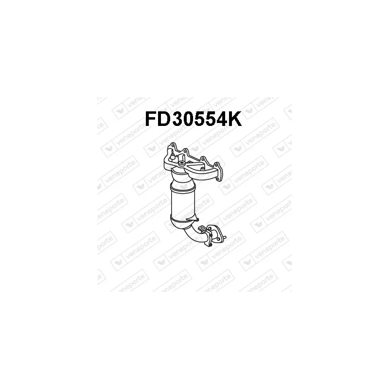 Catalyseur en coude VENEPORTE FD30554K