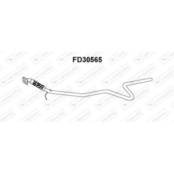 Tuyau d'échappement VENEPORTE FD30565