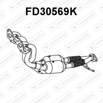 Catalyseur en coude VENEPORTE FD30569K