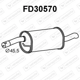 Silencieux arrière VENEPORTE FD30570