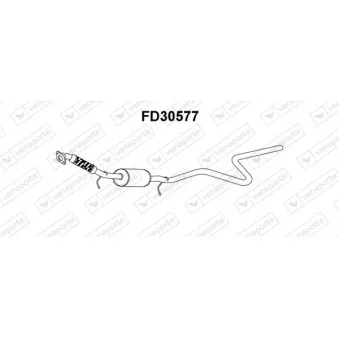 Silencieux avant VENEPORTE FD30577