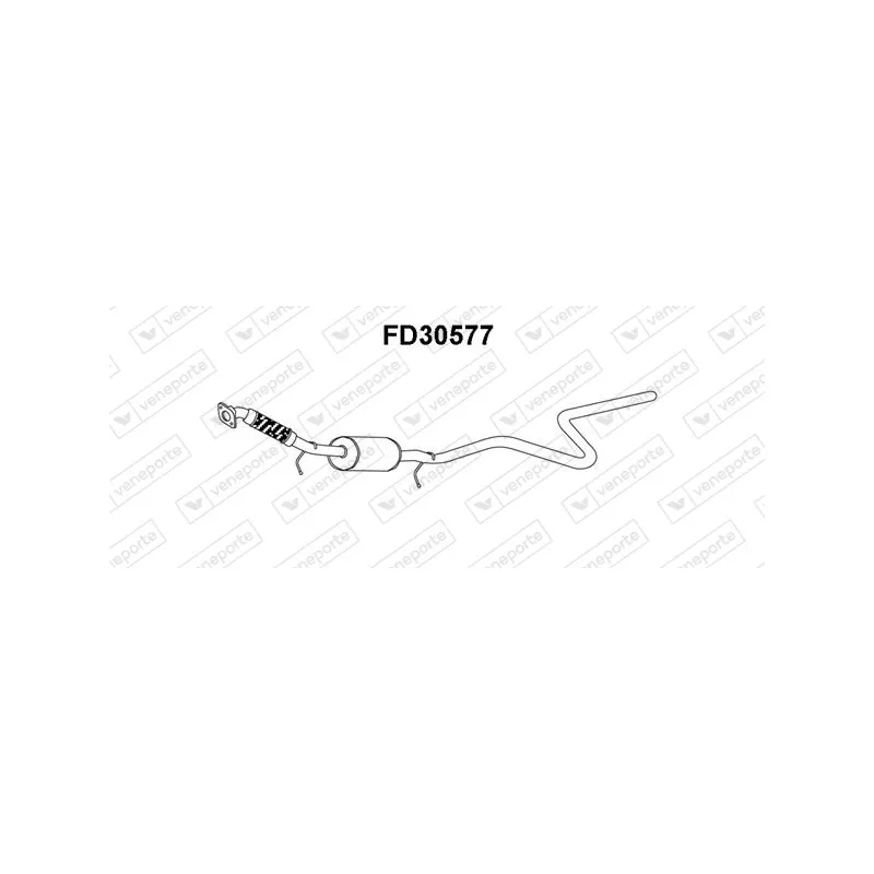 Silencieux avant VENEPORTE FD30577