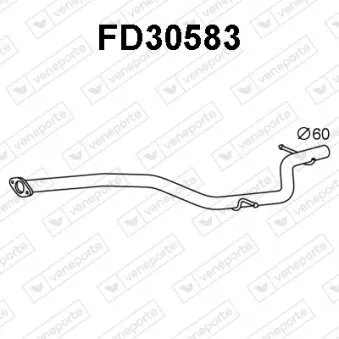 Tuyau d'échappement VENEPORTE FD30583